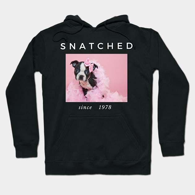 1978 Millennial Snatched Boston Terrier Dog Lover Hoodie by familycuteycom